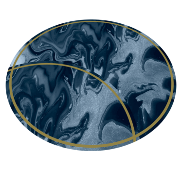 Abstract Marbled Circular Design marble rug - TenStickers