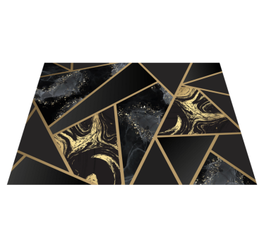 Geometric rug geometric marble fusion - TenStickers