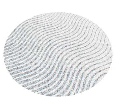 Soft wave patterns living room rug - TenStickers