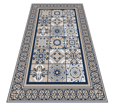 Brown vintage tile mat - TenStickers