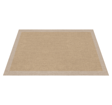 Teplon beige natural minimalist vinyl rug - TenStickers