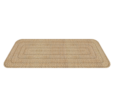 Jute texture hallway vinyl rug - TenStickers