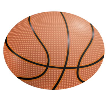 basket ball circular vinyl carpet - TenStickers
