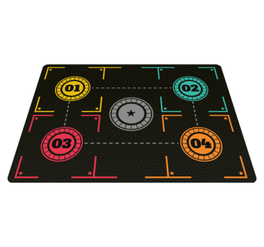 Basketball training rectangular floor carpet - TenStickers