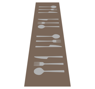 Fork Knife And Spoon Kitchen Flooring - TenStickers