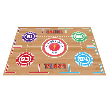 Basket training  rectangular floor rug - TenStickers