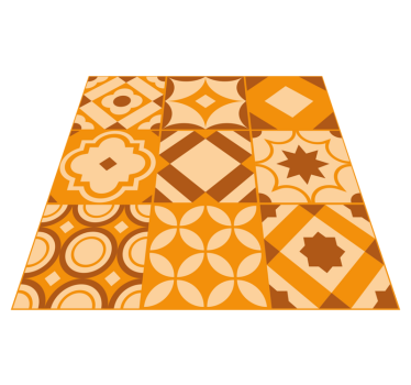 Tile Design Kitchen Flooring - TenStickers