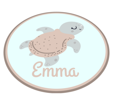 Customizable turtle custom floor mat - TenStickers