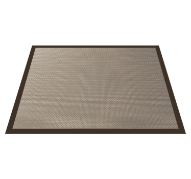 Darker color outline beige rug - TenStickers