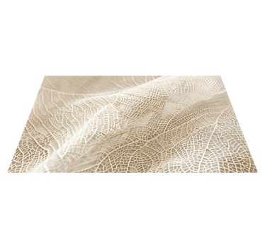 Minimalist leaves beige rug - TenStickers