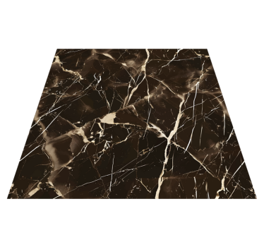 Dark brown shades marble rug - TenStickers