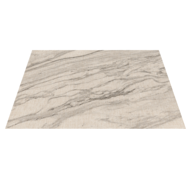Ivory shades with black details marble rug - TenStickers