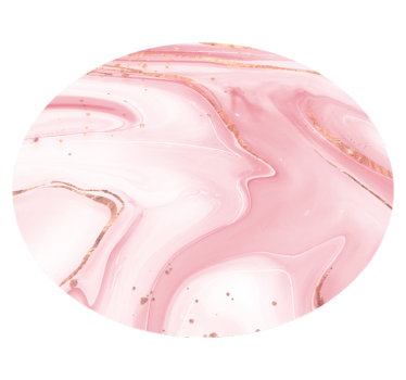 Round shaped pink & white colors marble rug - TenStickers