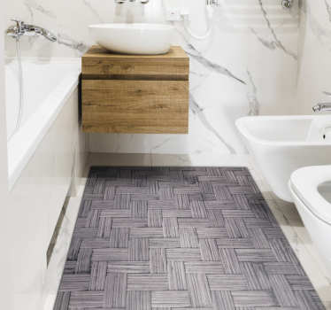 Woven Textured Detail texture rug - TenStickers