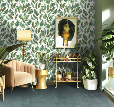 Muted Teal Hue marble rug - TenStickers