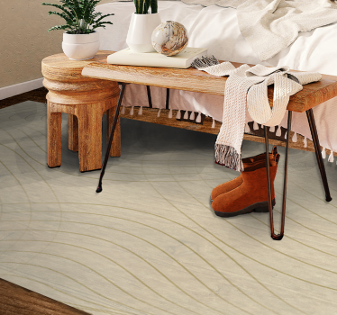 Flowing Line Art minimalistic rug - TenStickers