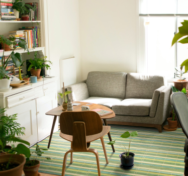 Bamboo  wood effect vinyl flooring - TenStickers