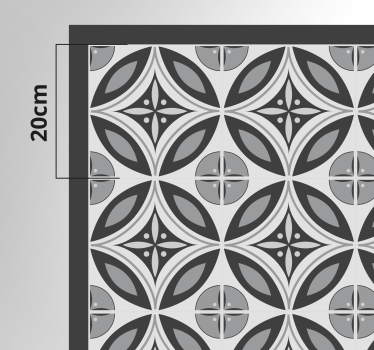 Sophisticated Monochrome Motif marble rug - TenStickers