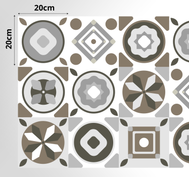 Kitchen tile  vinyl rug - TenStickers