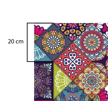 tile composition mosaic vinyl carpet - TenStickers