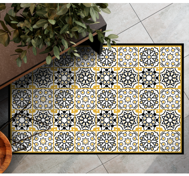 Portuguese motif  kitchen flooring - TenStickers