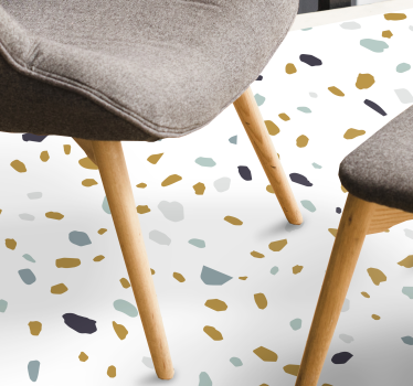 Nordic style terrazzo texture vinyl rug - TenStickers