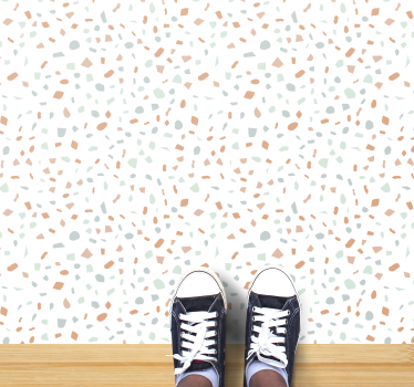 Terrazo candy tile vinyl rug - TenStickers