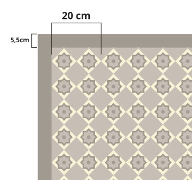 Elegant Star Pattern marble rug - TenStickers