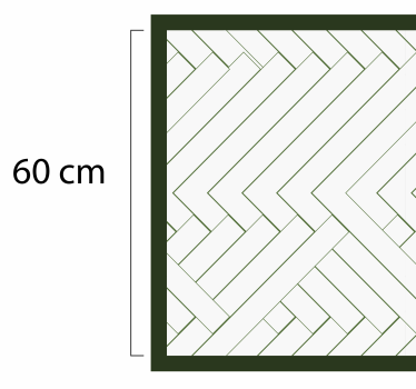Abstract white tiles mosaic vinyl flooring - TenStickers