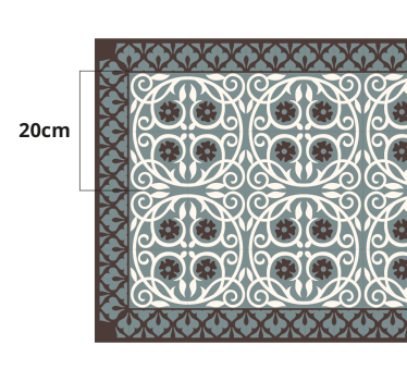 Floral Element Arrangement bathroom mat - TenStickers