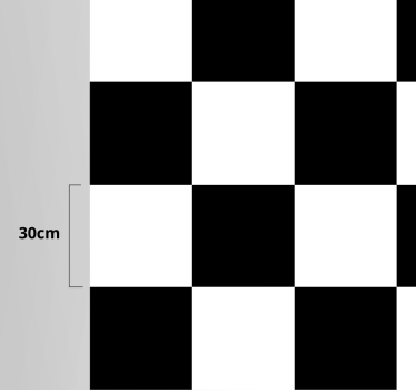 Black and white squares kitchen flooring - TenStickers