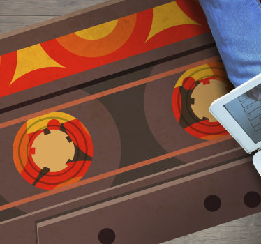 70's cassete retro rug - TenStickers