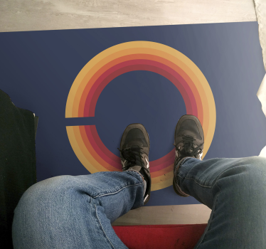 70s pop valhalla retro rug - TenStickers