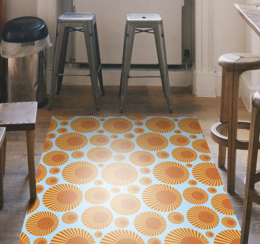 70's Sunshine pattern retro rug - TenStickers