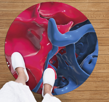 Abstract Color Stream texture rug - TenStickers