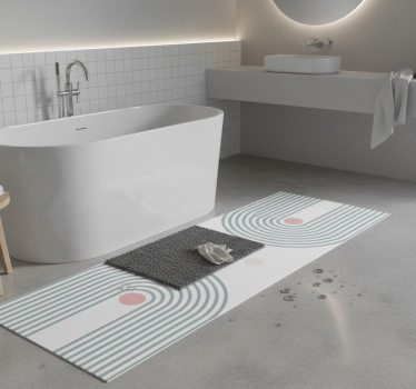 Abstract minimalist bathroom mat - TenStickers