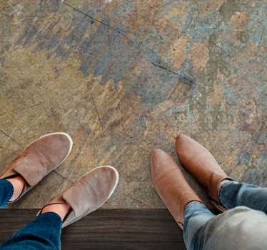 Abstract Textured Overlay texture rug - TenStickers
