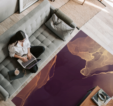 Abstract Topography texture rug - TenStickers