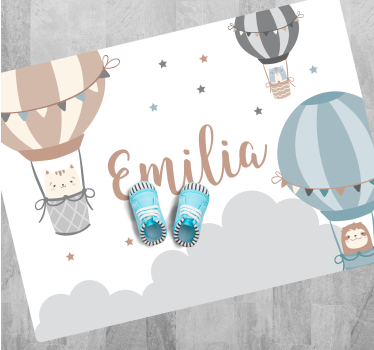 Aerial Balloons custom floor mat - TenStickers