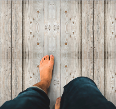 Aged Timber Boards wood effect rug - TenStickers