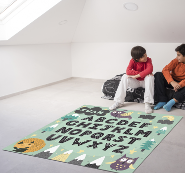 Alphabet Learning Decor custom floor mat - TenStickers