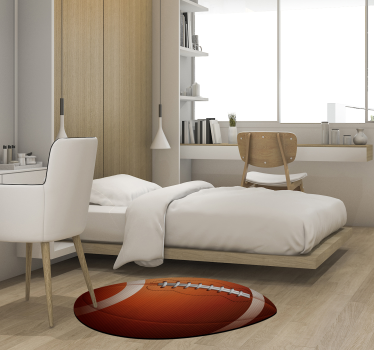 American football ball teen vinyl carpet - TenStickers