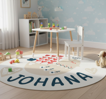 Animal mat nordic snow bird custom design - TenStickers
