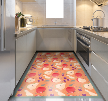 Apple cartoon  kitchen flooring - TenStickers
