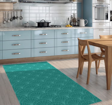Art Deco Style Turquoise Carpet - TenStickers