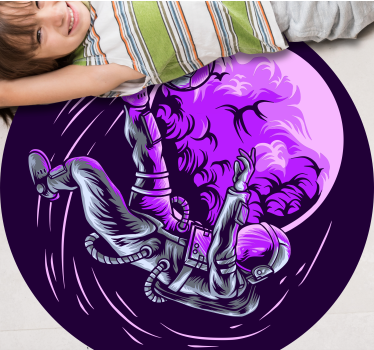 Astronaut Floating star rug - TenStickers