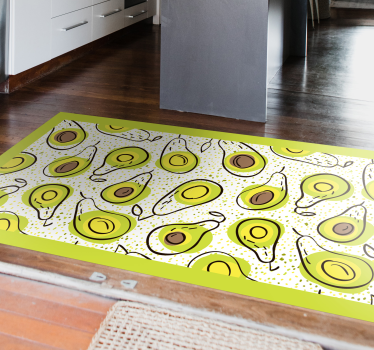 Avocado deslight kitchen mat - TenStickers