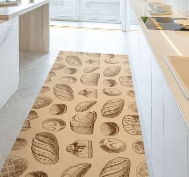 Baked Goods Elegance stone effect rug - TenStickers