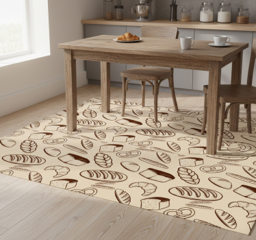 Bakery seamless kitchen vinyl mat - TenStickers