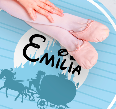 Ballet Carriage Theme custom floor mat - TenStickers